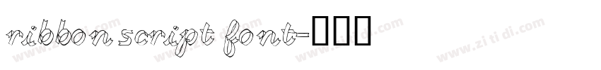 ribbon script font字体转换